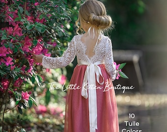 autumn flower girl dresses