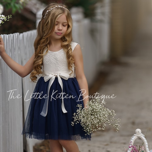 White Boho Flower Girl Dress Ivory Flower Girl Dresses Lace Etsy Canada