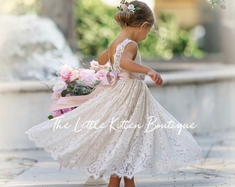 etsy boho flower girl dress