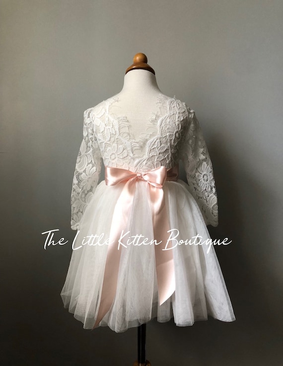 etsy flower girl dresses ivory