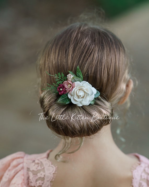 Flower hair combs, flower wedding hair comb, rose wedding hair accessories, rose flower crown, wedding hair accessories, bridal hair piece