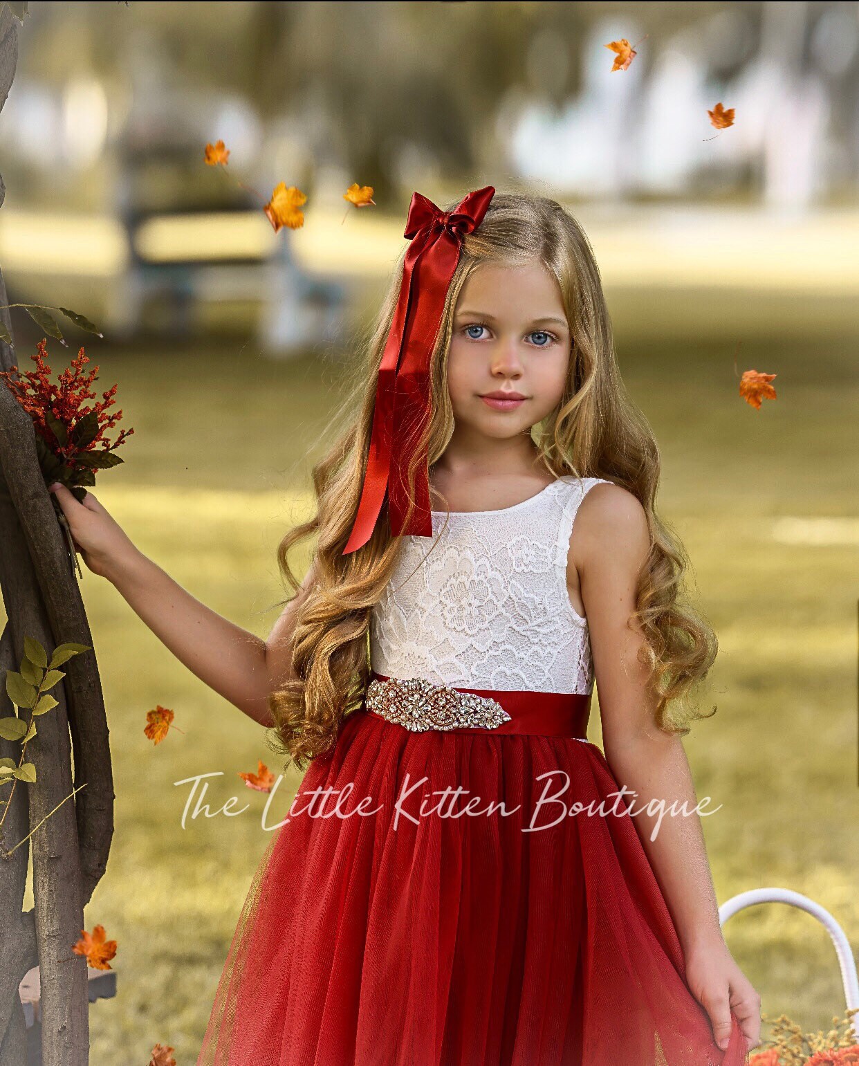 orange flower girl dresses wedding