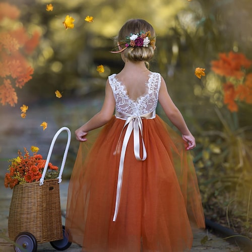 open lace back dress Molly Dress in Floral Burnt Orange  Louise New York