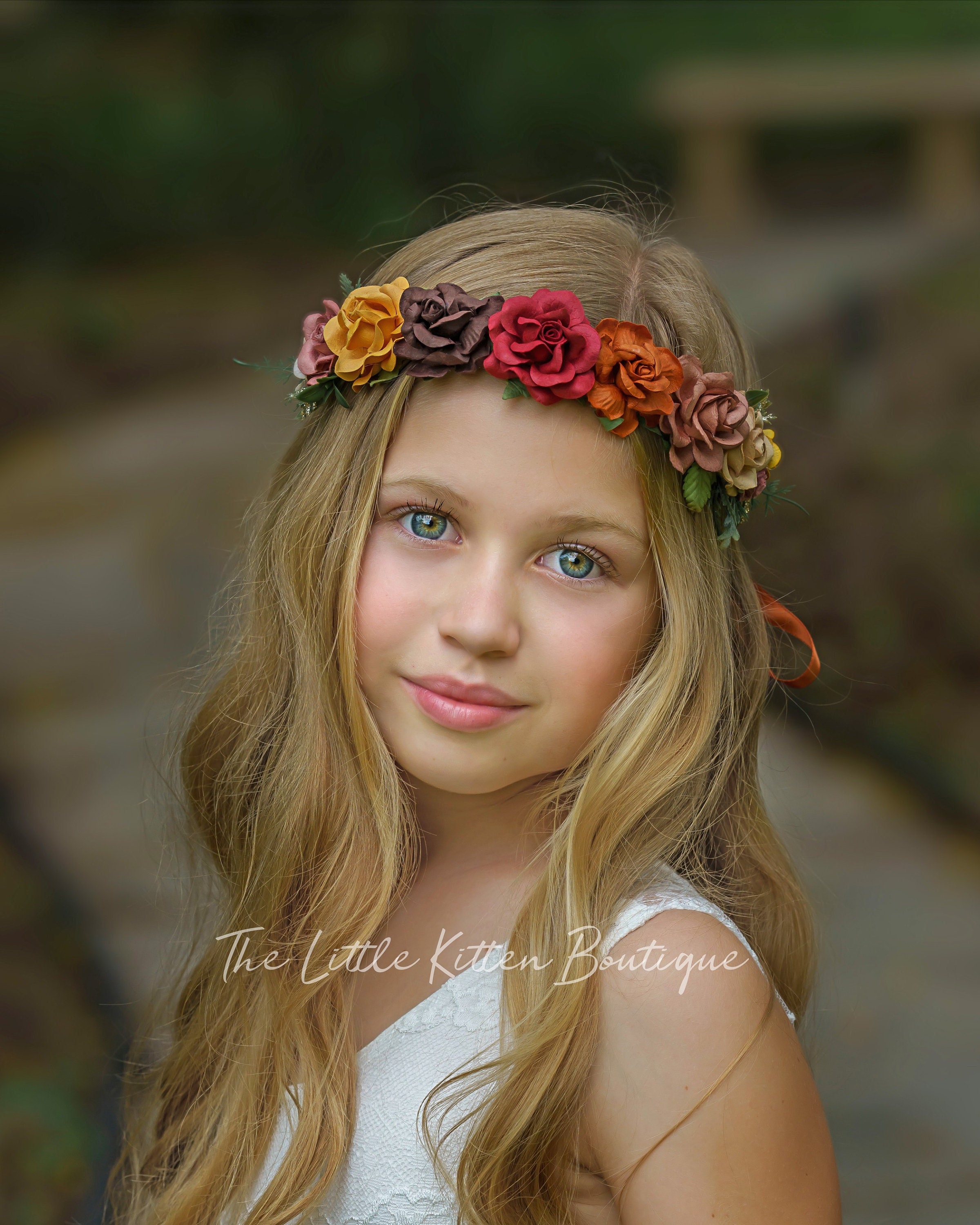 Floral hair wreath, rose hair wreath, wedding hair accessories, bohemian flower  girl, floral crown, flower hair wreath, hair crown, headband