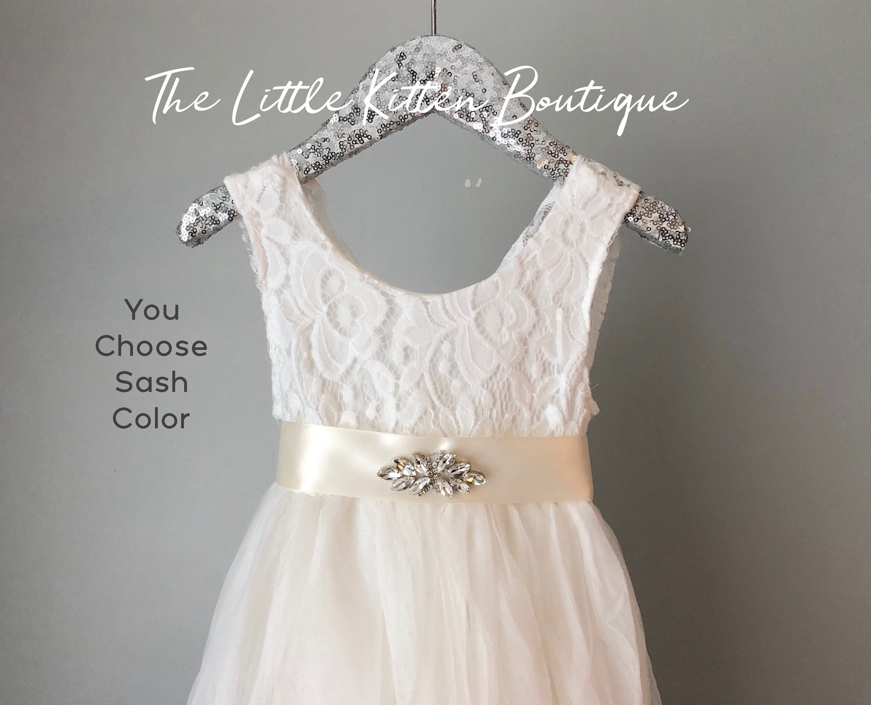 tulle flower girl dress, rustic lace flower girl dresses, bohemian ...