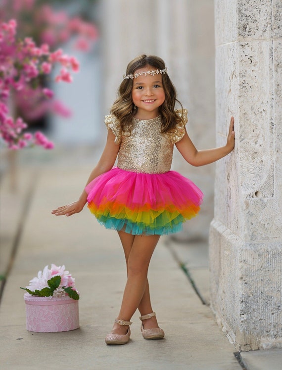 Dance leotard with tulle skirt - Light pink - Kids