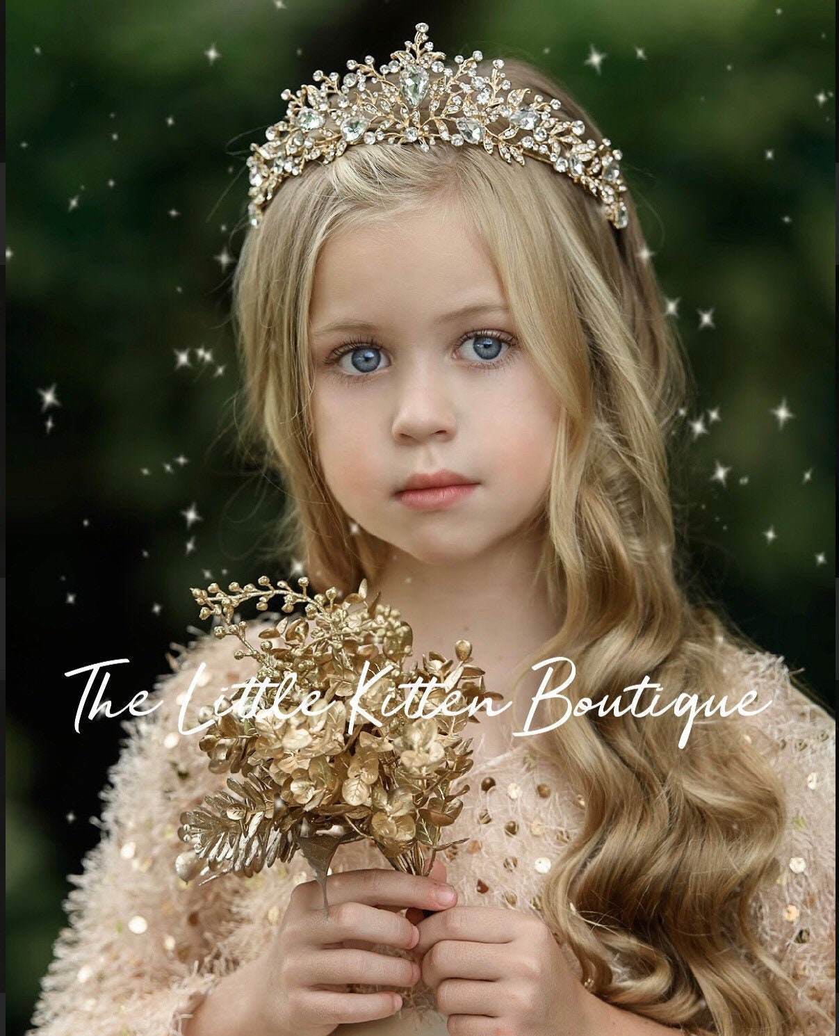 Gold and Silver Bridal Tiara – Adorned with Gorgeous Jewels, Tiara