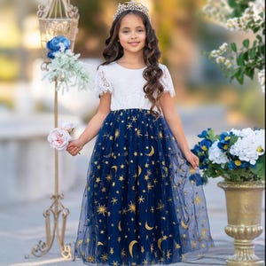 Celestial Navy Dress - Etsy