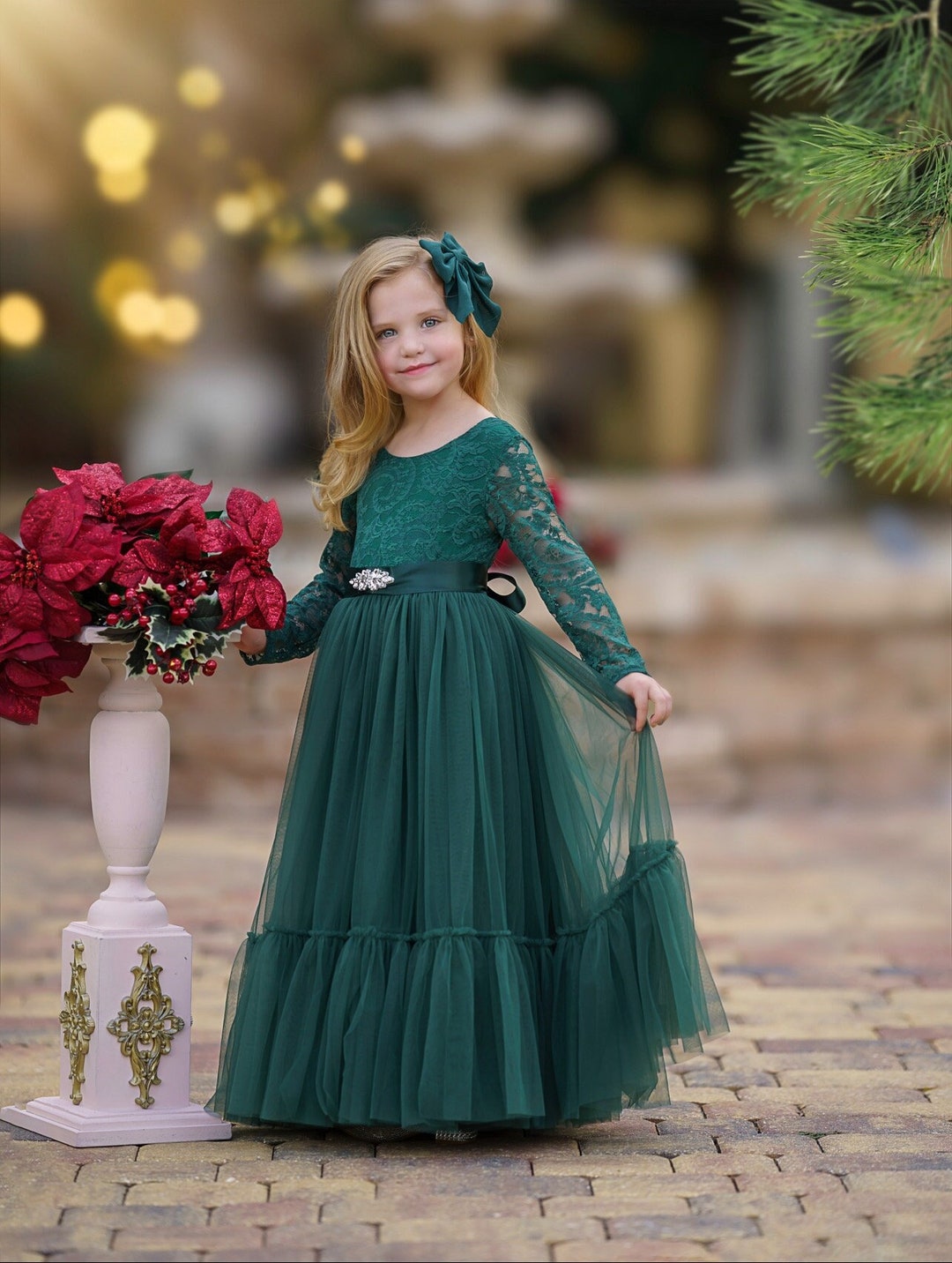 Summer Dress Designer Dresses Kids Designer Boutique Hunter Green