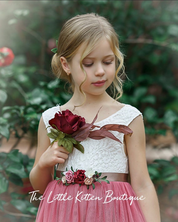 Vestido de niña flor de tul vestidos rústicos de niña flor de - Etsy México Vestido de niña flor de tul vestidos rústicos de niña flor de - Etsy México
