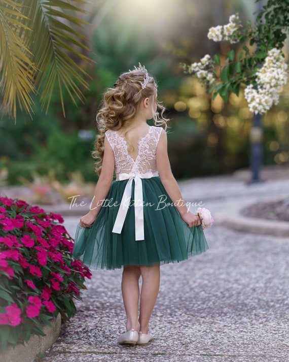 Agressief opzettelijk Respectievelijk Buy Tulle Flower Girl Dress Rustic Lace Flower Girl Dress Online in India -  Etsy