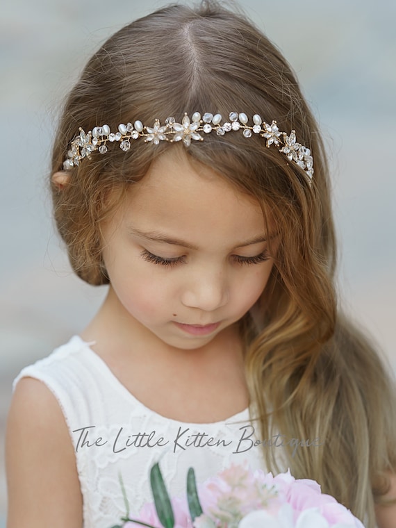 Crystal Headband, Crystal Hairpiece, Wedding Hairpiece, flower girl, flower girl hair accessories, wedding hair accessories, headband