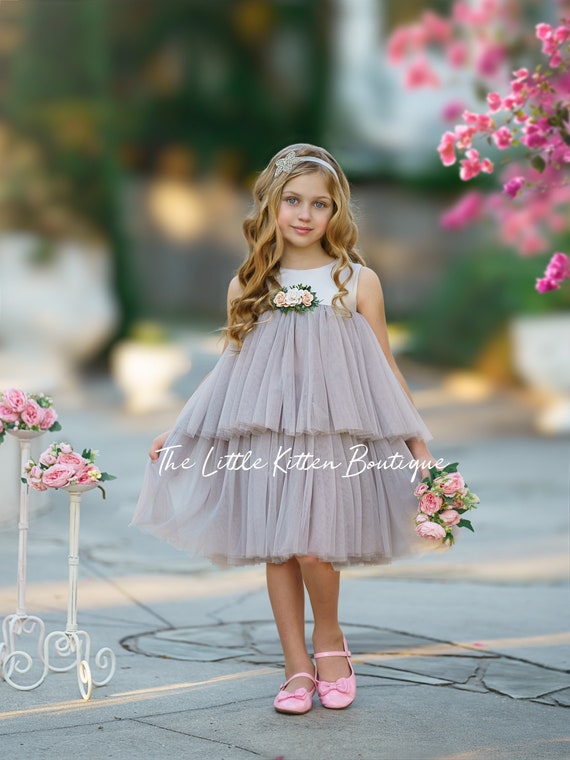 Flower girl dress, Bohemian Flower Girl Dress, rustic flower girl dress, boho flower girl dress, lace flower girl dress, boho wedding dress