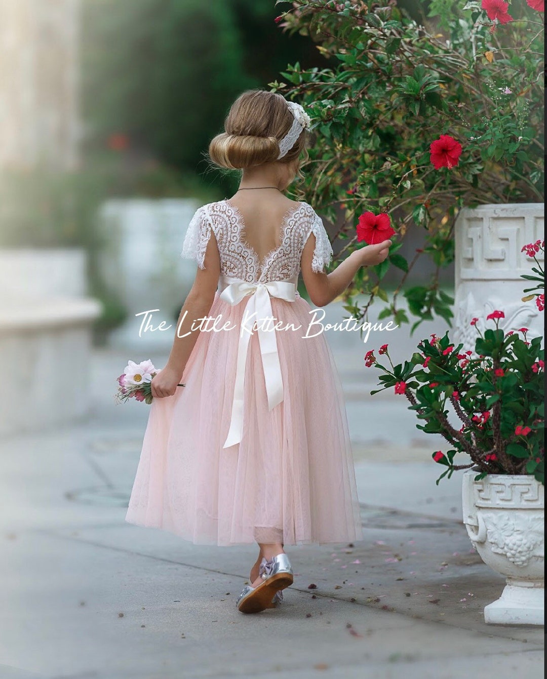 Tulle Flower Girl Dress Rustic Lace Flower Girl Dresses - Etsy Hong Kong