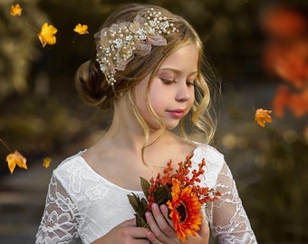 Bandeau de cristal, coiffure de cristal, coiffure de mariage, fille de fleur, accessoires de cheveux de fille de fleur, accessoires de cheveux de mariage, bandeau