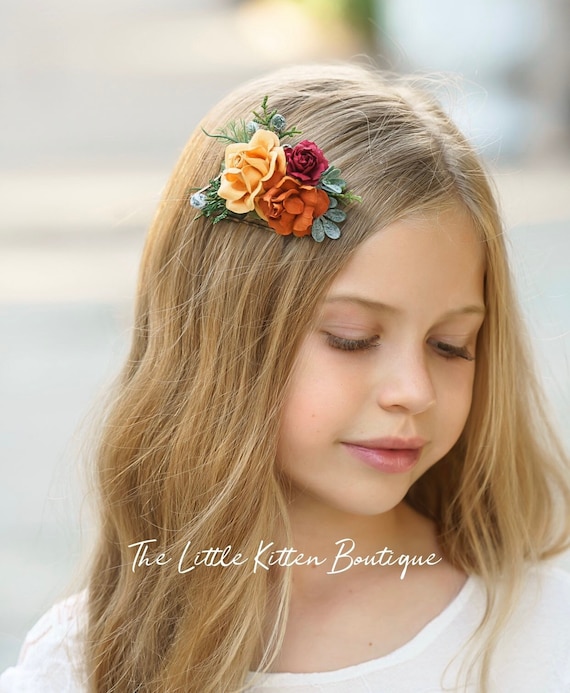 Burnt orange hair comb, wedding comb, hair comb, wedding hair accessories, rose flower crown, wedding hair accessories, bridal hair piece