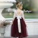 tulle flower girl dress, rustic lace flower girl dresses, long sleeve flower girl dresses, boho flower girl dress, ivory flower girl dress 