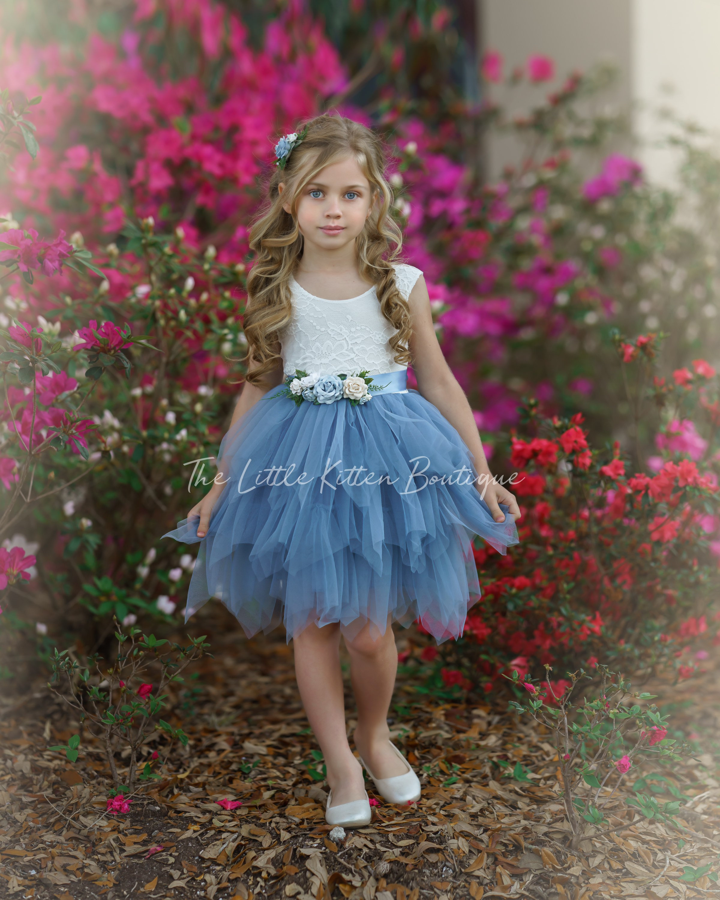 コード Flower Girl Dress Girls Tulle Dress Toddler Girl Dress Dress for ...