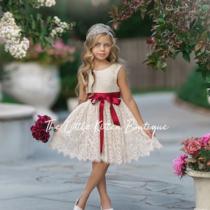 Flower Girl Dress Bohemian Flower Girl Dress Rustic Flower - Etsy