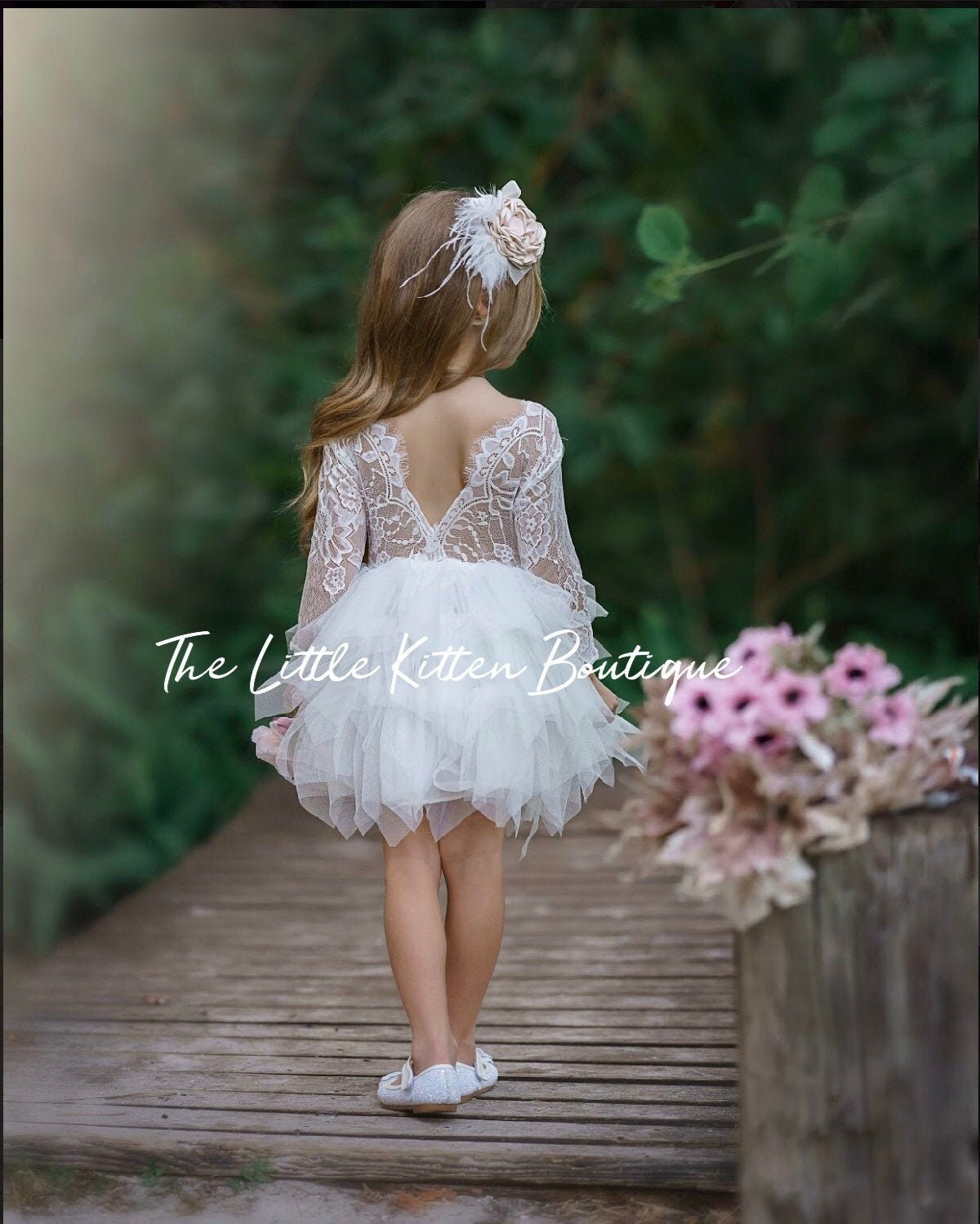 rustic lace toddler dress