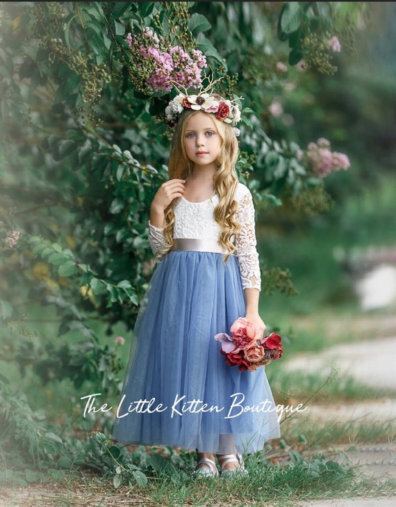 etsy flower girl dresses tulle