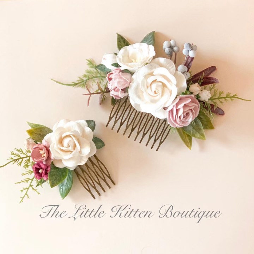Flower Hair Combs Flower Wedding Hair Comb Rose Wedding Hair - Etsy Flower Hair Combs Flower Wedding Hair Comb Rose Wedding Hair - Etsy