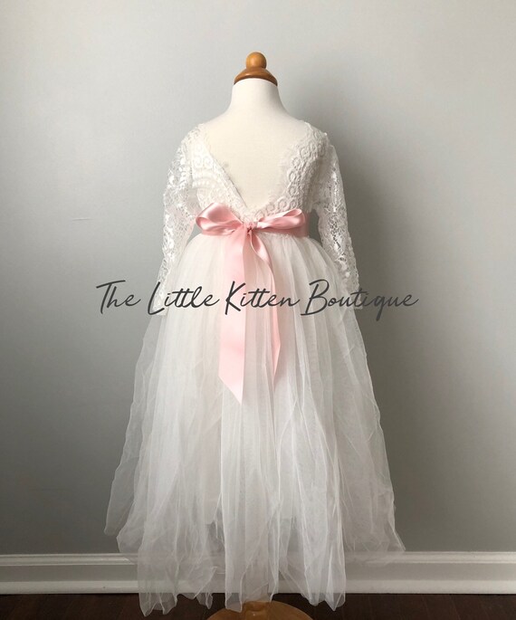 Winter Flower Girl Dress