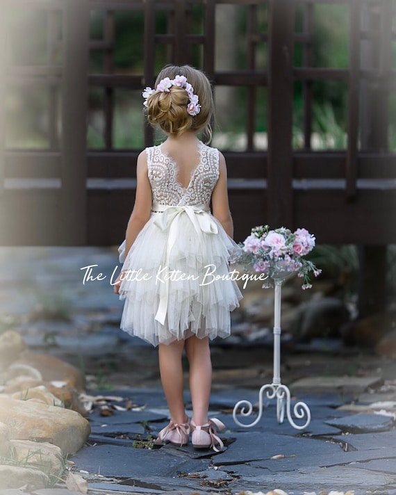 plain flower girl dresses