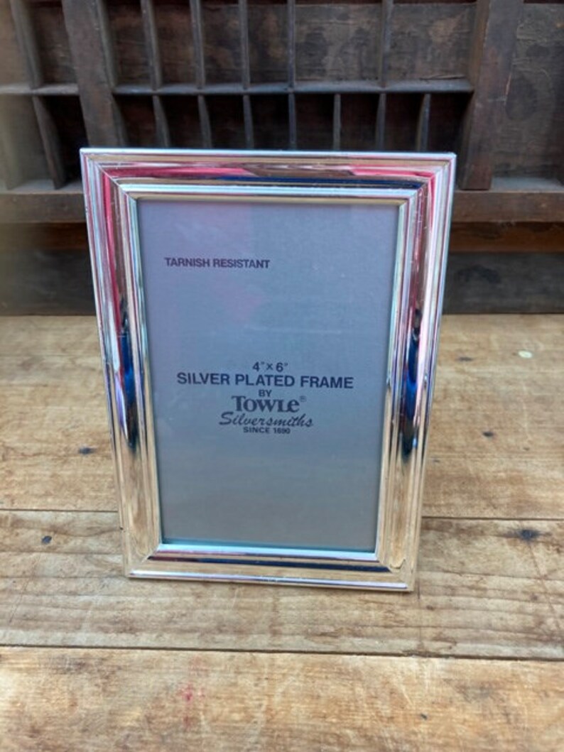 Silver Frames Collection of 5 Photo Picture Frames Vintage Mismatched