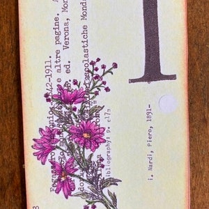 Wedding Table Numbers Vintage Library Cards Numbers 1-24 Available Price PER Card Yellow Floral Spray Outdoor Garden Wedding Lavender/Mint