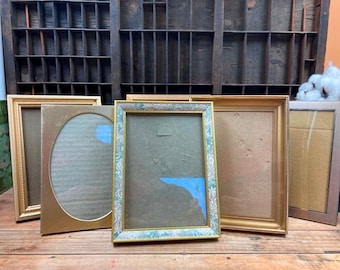 Vintage Gold Frames: Wedding Table Number Holders, Set of 6