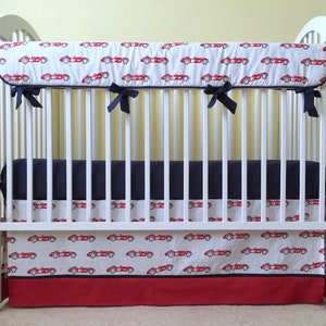 race car crib set