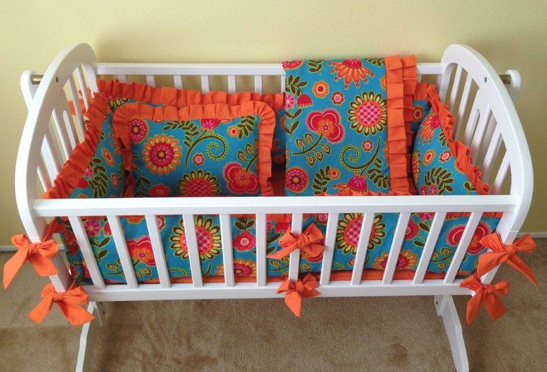 Gypsy Baby Floral Cradle Bedding Set Includes Cradle Etsy