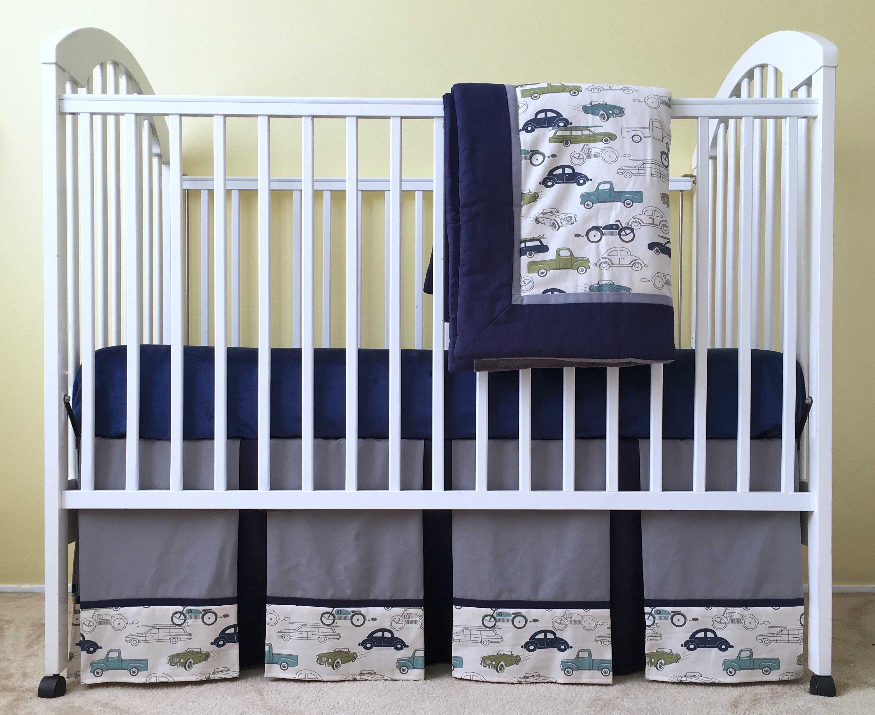 pleated crib skirt