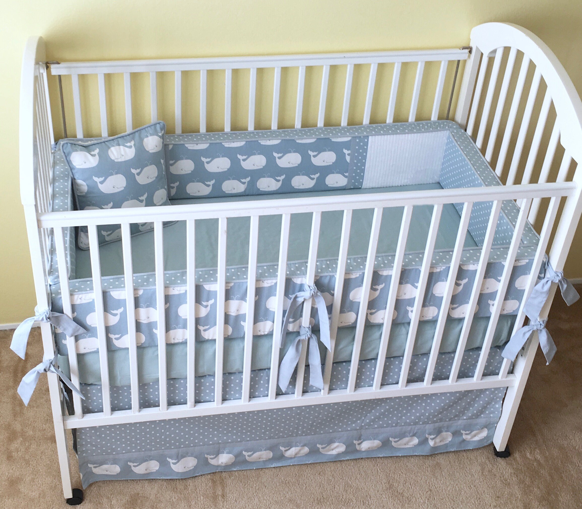 nautical crib bumper