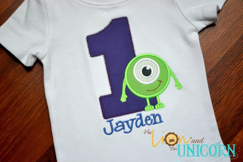 monsters inc 1st birthday shirt