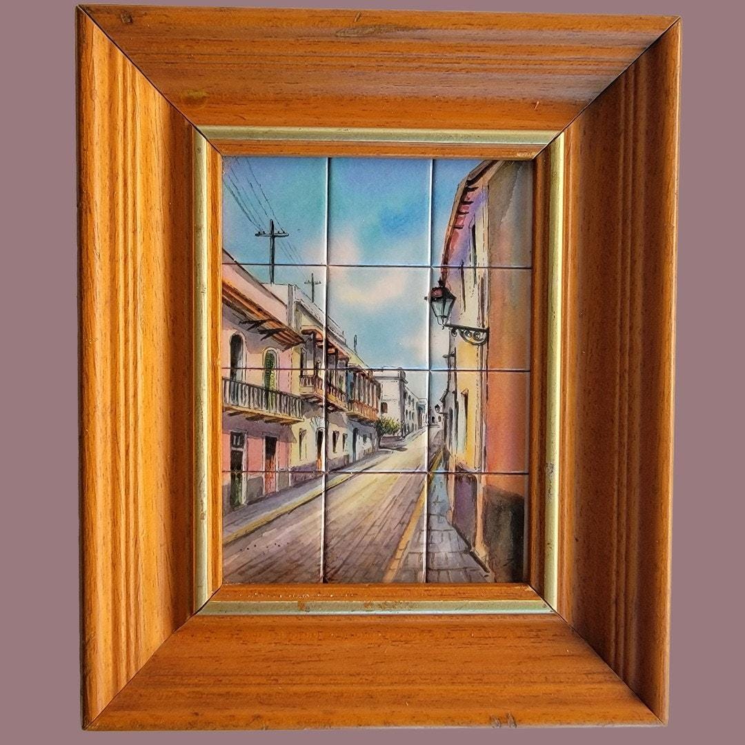 油絵(スペイン) 1980年代のヴィンテージ、RUZサイン入り、スペイン