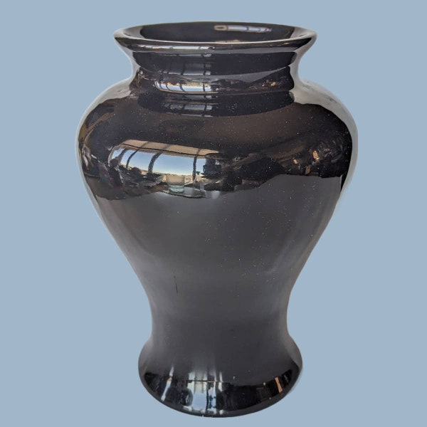 Large Black Urn Vase Etsy