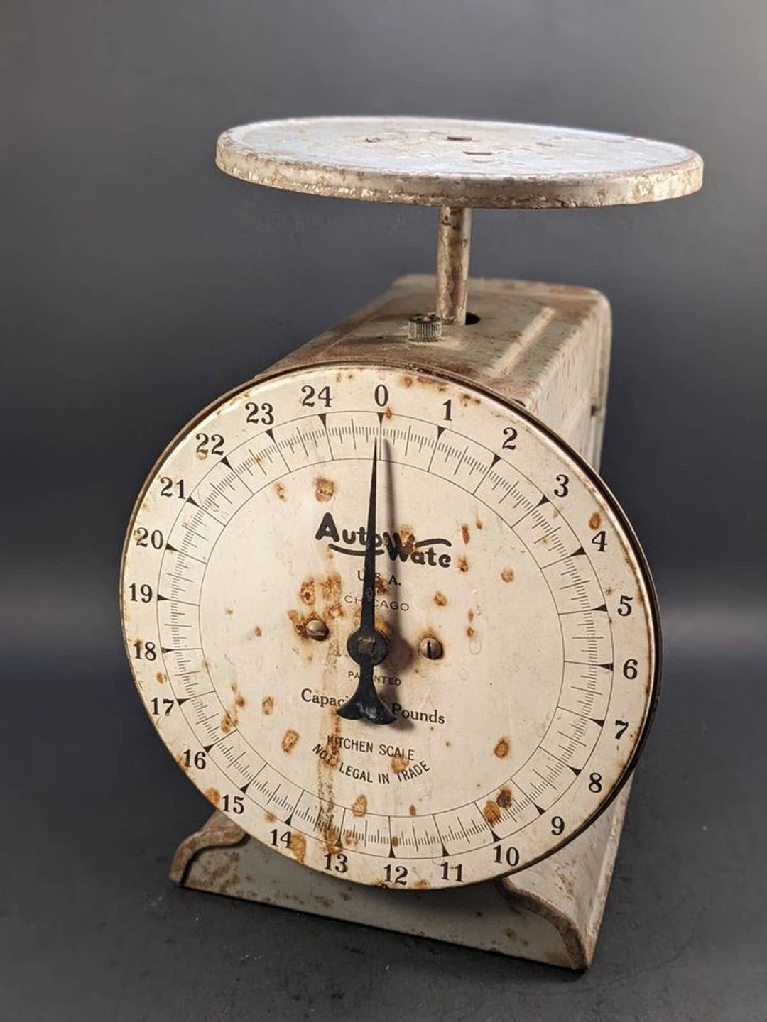 Vintage 1940s Auto Wate 25 Lb Kitchen Scale - Etsy