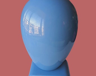 Vintage 1984 Periwinkle Blue Haeger Urn Vase 4307 and Stand 3292