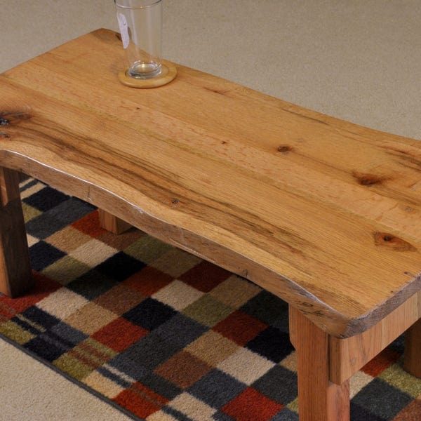 Red Oak distressed coffee table