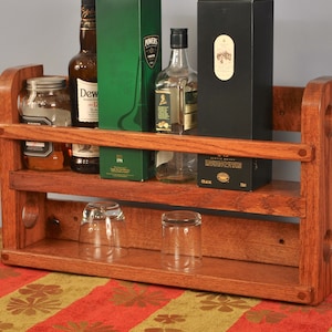 Oak Whiskey Shelf