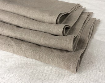 Linen bath towel, prewashed undyed natural color flax vintage look towel, gift for him or her