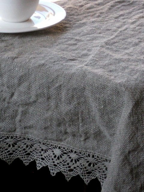 Nappe en lin naturel 100% – LINELLE nappe haut de gamme fabriquée en France