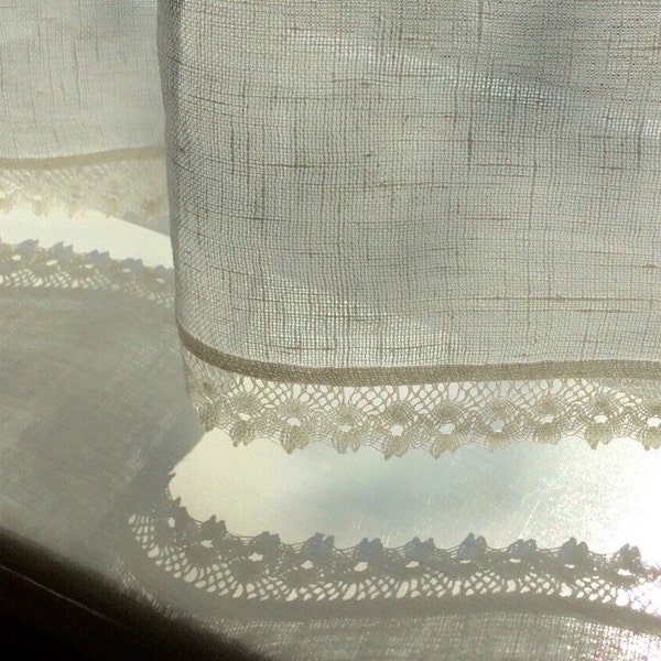 Lace Curtains Vintage - Etsy