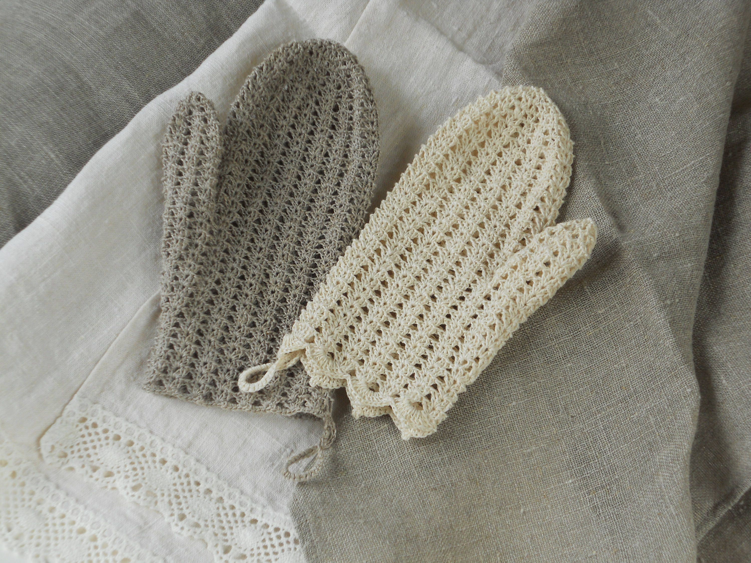 DOITOOL Guantes de baño de sisal, 6 unidades, manoplas de punto, manoplas  de lufa, toalla de limpieza corporal, guante de baño, esponja de baño