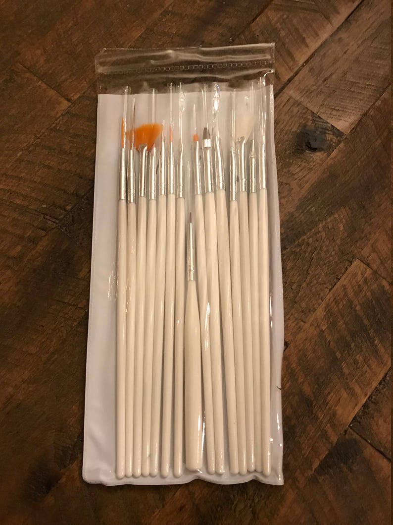 for Watercolor Oil or Acrylic w Carrying Case 15 Piece Artist Brush Set