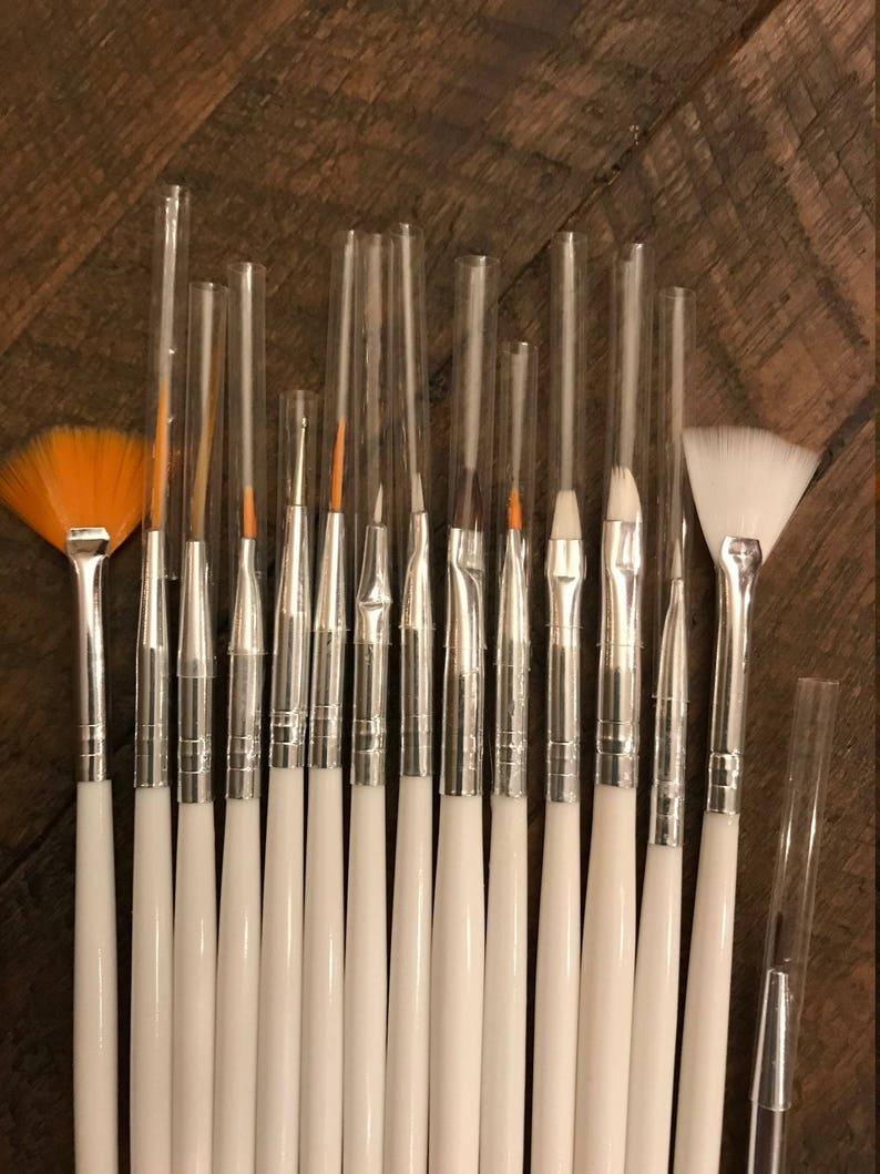for Watercolor Oil or Acrylic w Carrying Case 15 Piece Artist Brush Set