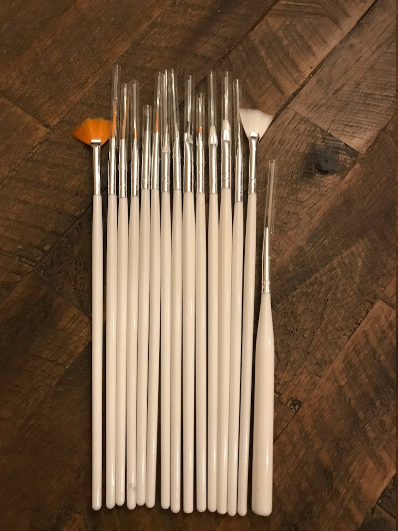 for Watercolor Oil or Acrylic w Carrying Case 15 Piece Artist Brush Set