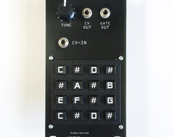 Eurorack 1v/oct 16-note Keyboard with cv-mixer - Limited edition - Black version -